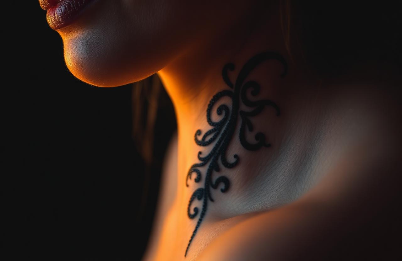 Temporary tattoo artwork being prepared for application